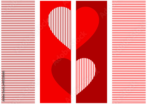 Abstract love card