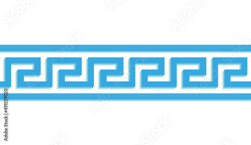 greek meander motif vector illustration