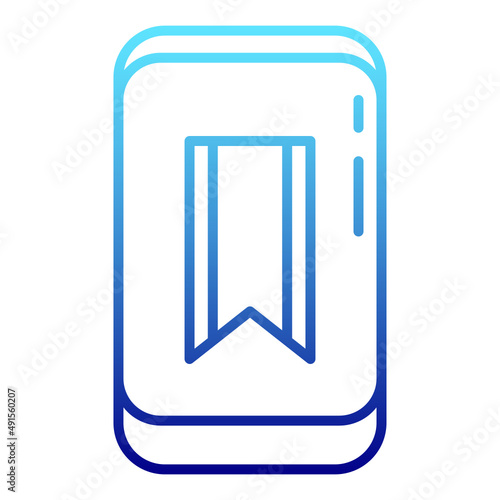 smartphone and bookmark