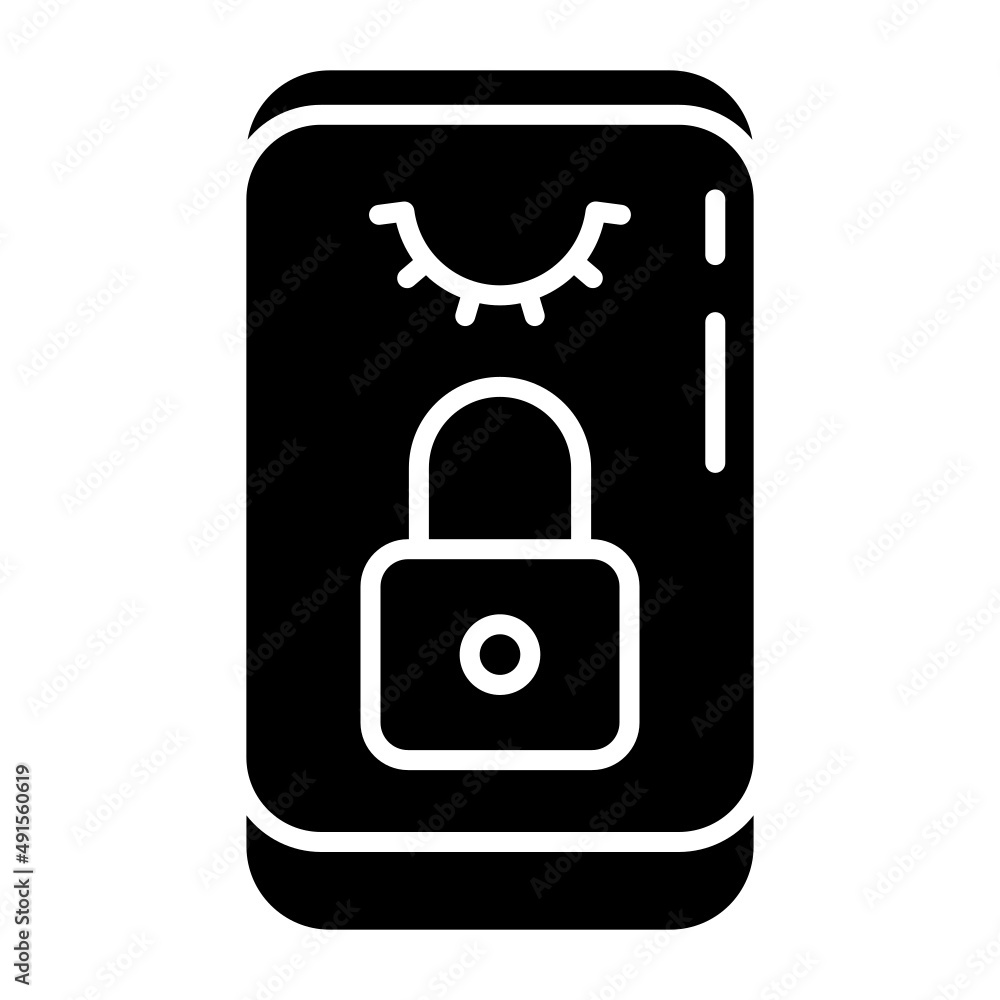 smartphone and padlock smartphone and padlock