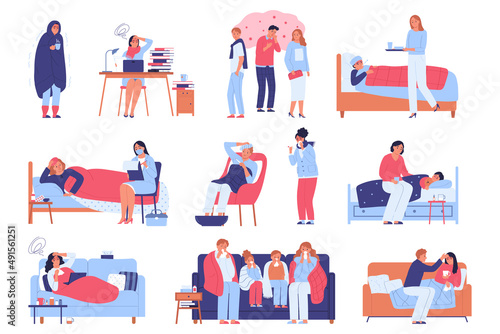 Cold Flu Virus Set