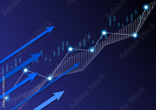 graph; stock; market; arrow; chart; background; growth; statistic; financial; bar; digital; business; money; trade; blue; exchange; bull; bear; price; technology; economy; global; stick; report; candl
