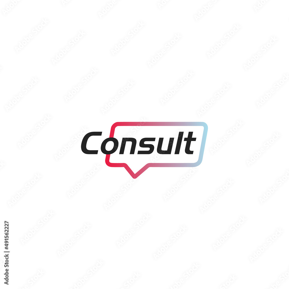 Business Chat Consulting logo vector design template Business Chat Consulting logo vector design template