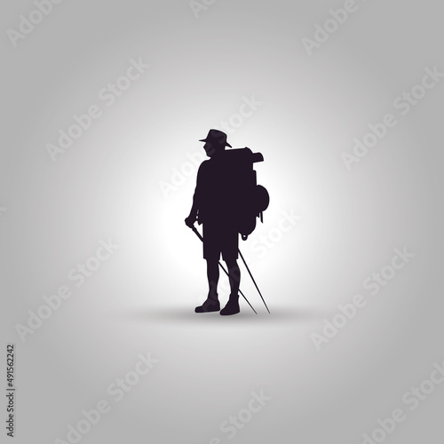 Hiking Club Adventure Expedition Logo Vector Design Template