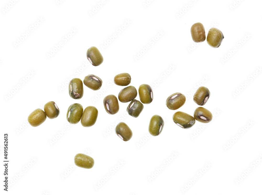 Mung beans isolated on white background. Mung beans isolated on white background.