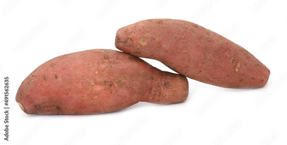 Sweet potato isolated on white background. Sweet potato isolated on white background.