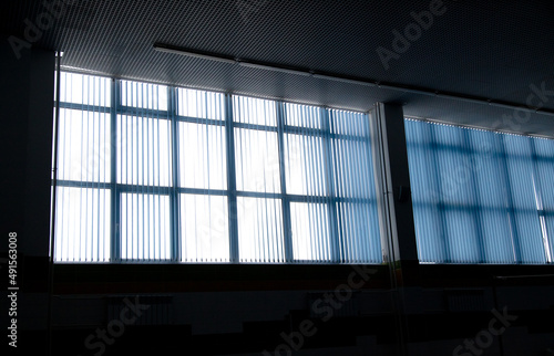 Light from a window with blinds