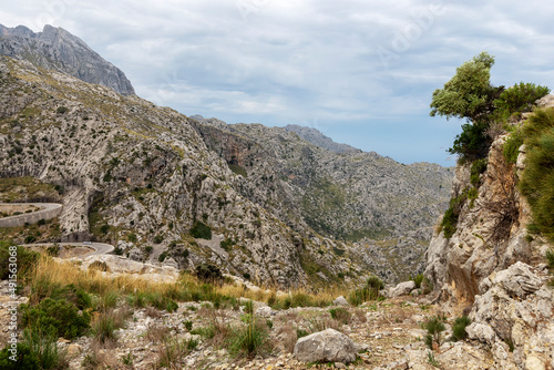 mountain range "Serra de Tramuntana" on the island of Mallorca, Spain