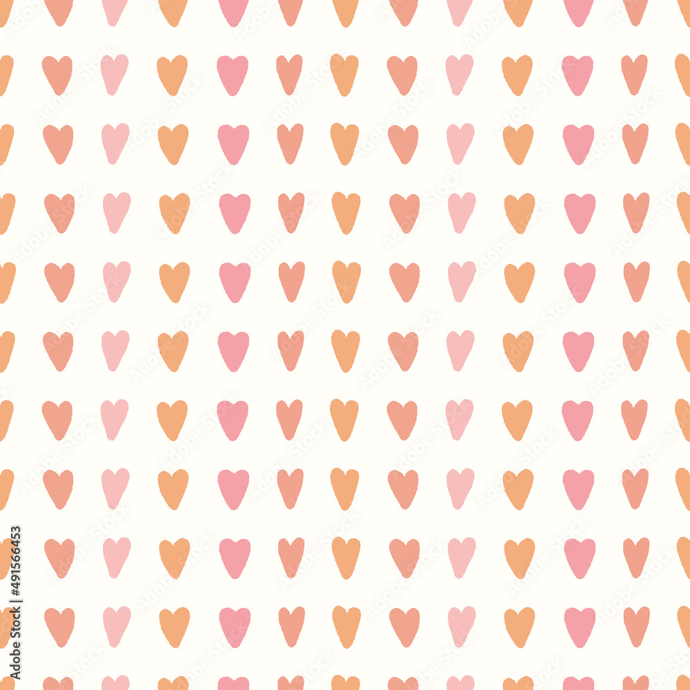 Heart background pattern. Vector seamless repeat of hand drawn boho hearts. Valentine element. Heart background pattern. Vector seamless repeat of hand drawn boho hearts. Valentine element.