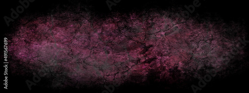 Dark maroon concrete wall for the background. dark red slum cement and dark red texture grungy background of old wall. Red, blood, and black abstract wallpapers for murder and crime scenes.