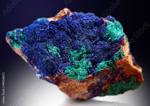 .azurite mineral specimen stone rock geology gem crystal
