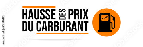 Hausse des prix du carburant - Bannière autour du coût de l'essence