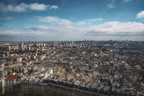 Beautiful views of Paris from Basilique du Sacré-Coeur, France © Marc