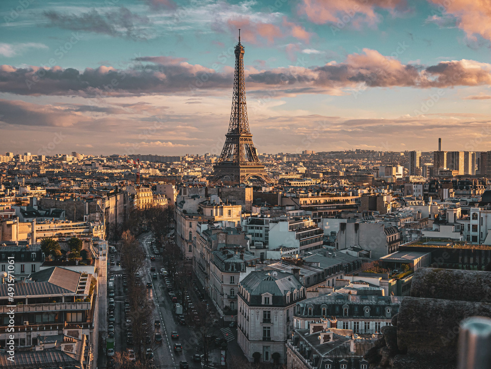 Beautiful views of Paris, France