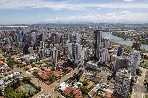 Aerial view of Torres, Rio Grande do Sul, Brazil. Coast city in south of Brazil. © Brastock Images