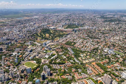 Aerial view of Porto Alegre, RS, Brazil. Aerial photo of the biggest city in the South of Brazil. photo