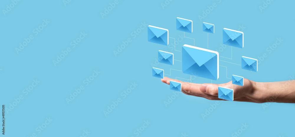 Email marketing and newsletter concept.Contact us by newsletter email and protect your personal information from spam mail concept.Scheme of direct sales in business. List of clients for mailing. Email marketing and newsletter concept.Contact us by newsletter email and protect your personal information from spam mail concept.Scheme of direct sales in business. List of clients for mailing.