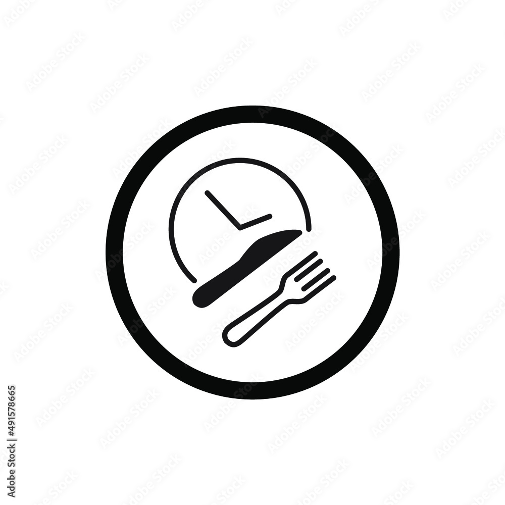 lunch time icons symbol vector elements for infographic web lunch time icons symbol vector elements for infographic web