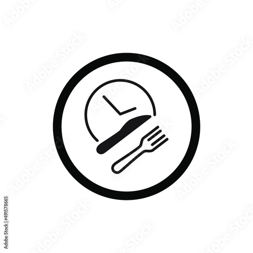lunch time  icons  symbol vector elements for infographic web
