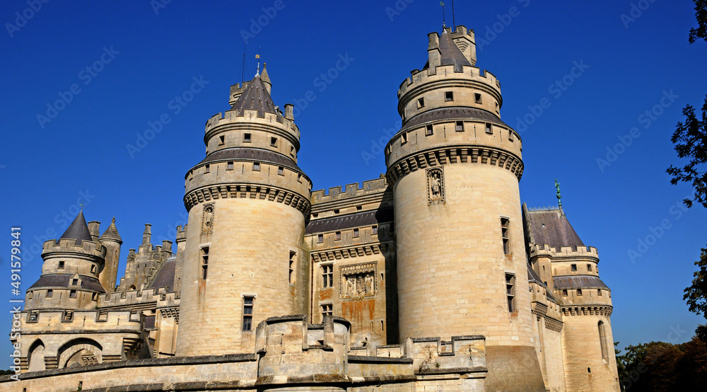 Pierrefonds; France - april 3 2017 : historical castle