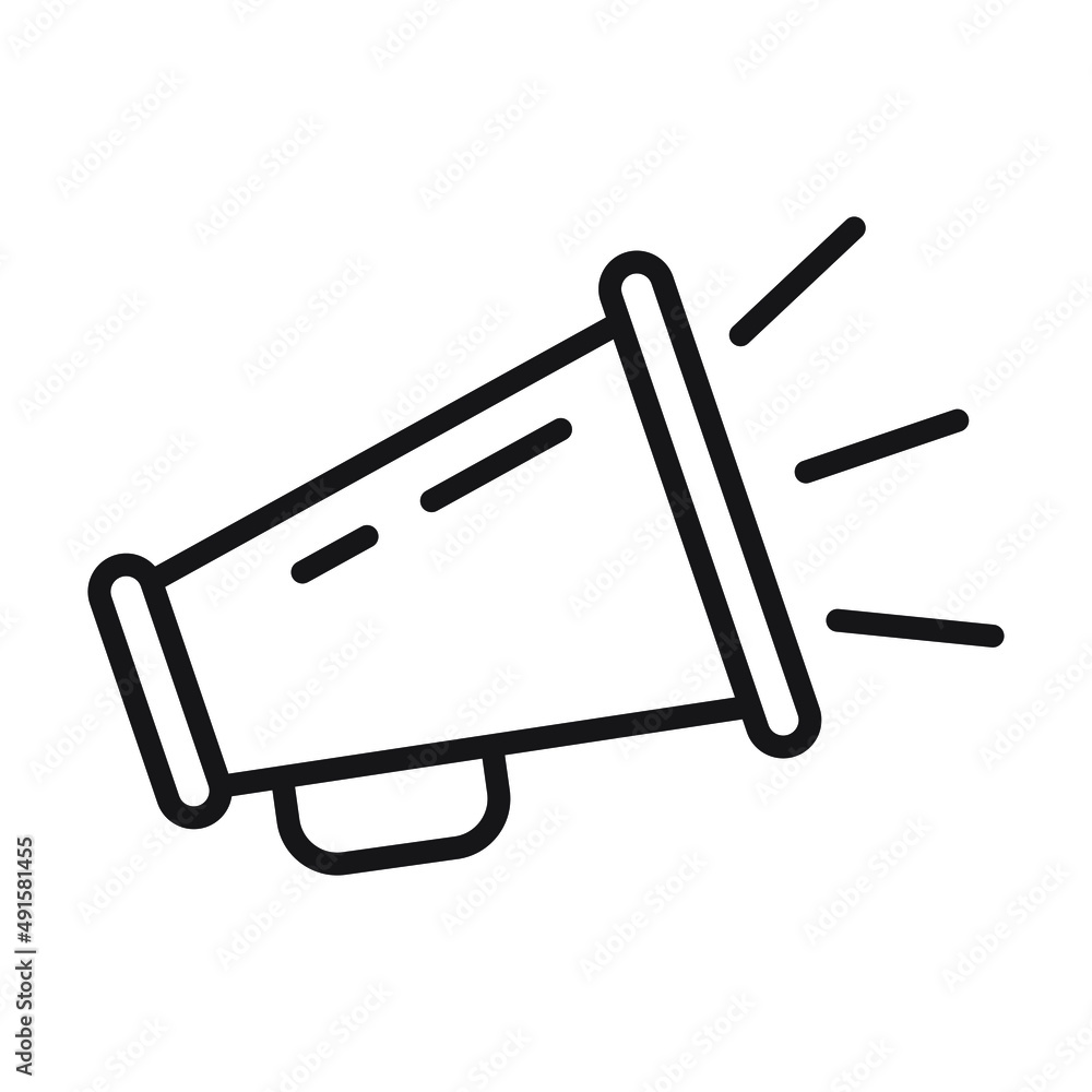 Megaphone icon, loud speaker icon Megaphone icon, loud speaker icon