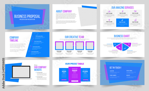 Project proposal PowerPoint Template Design