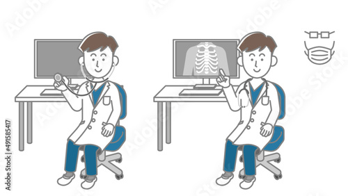 若い医師の診察