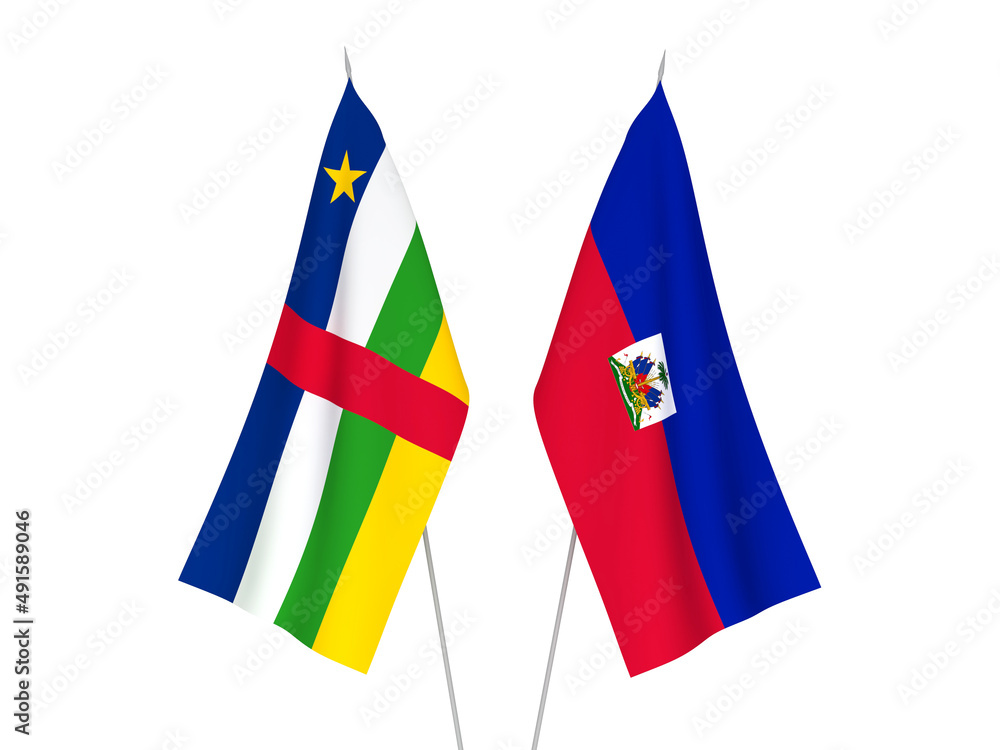 Central African Republic and Republic of Haiti flags