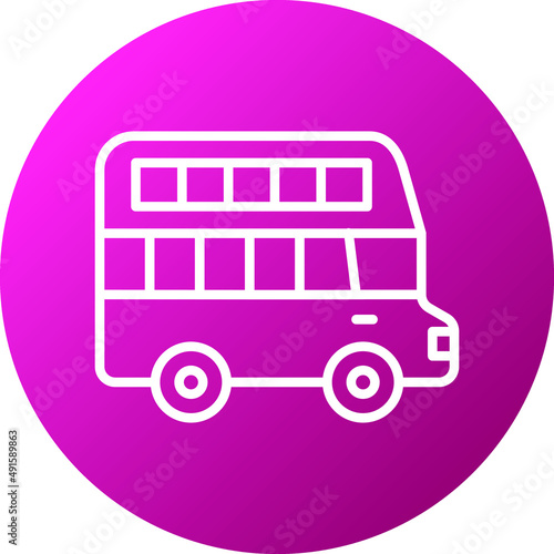 Double Decker Icon Style