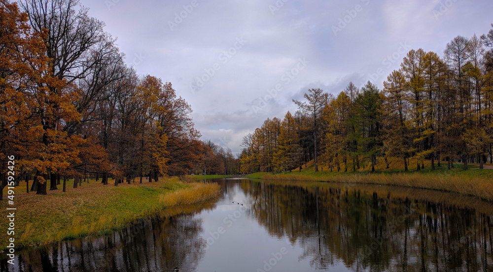 Landscapes of the center of St. Petersburg and suburbs