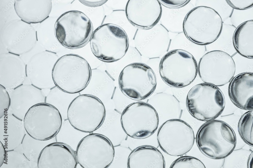 Cosmetic texture molecular ingredient moisturizer face skin care gel balls Cosmetic texture molecular ingredient moisturizer face skin care gel balls