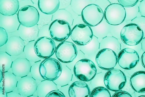 Cosmetic texture molecular ingredient moisturizer face skin care gel balls