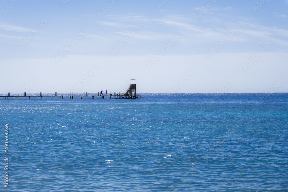 pier on the red sea