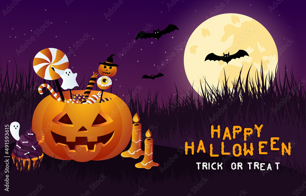 Happy halloween scary background Happy halloween scary background