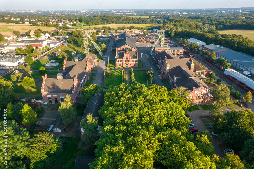 Germany, Dortmund, the Zollern Colliery, Westphalian State Museum of Industrial Heritage, Aerial view