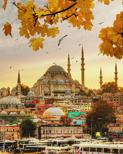 Blue Mosque in Istanbul, Turkey. photo