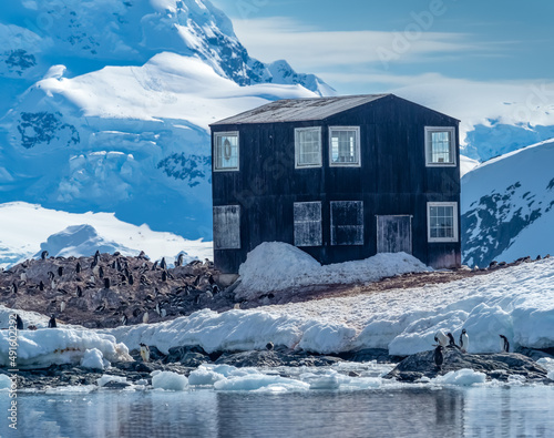 Chilean Antarctic Research base Gonzalez Videla, Paradise Bay, Antarctic Peninsula, Antarctica photo