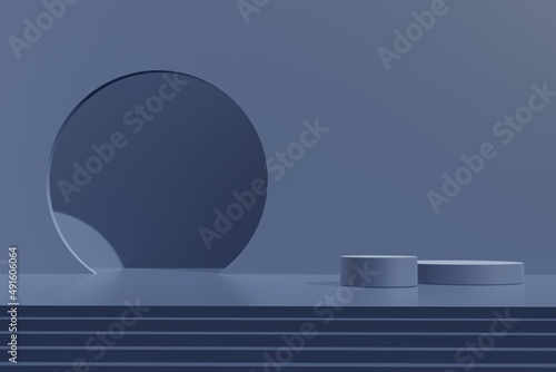 product presentation with 3d render podium scene background
