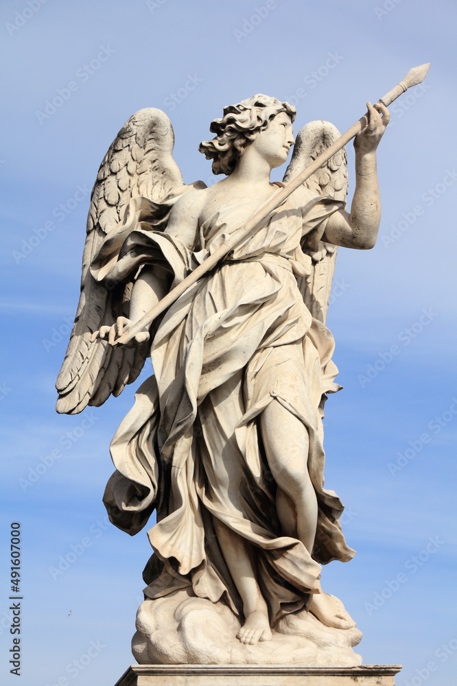 Angel statue in Rome, Italy