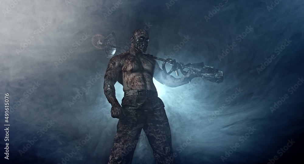 Fototapeta premium zombie killer, apocalypse, war