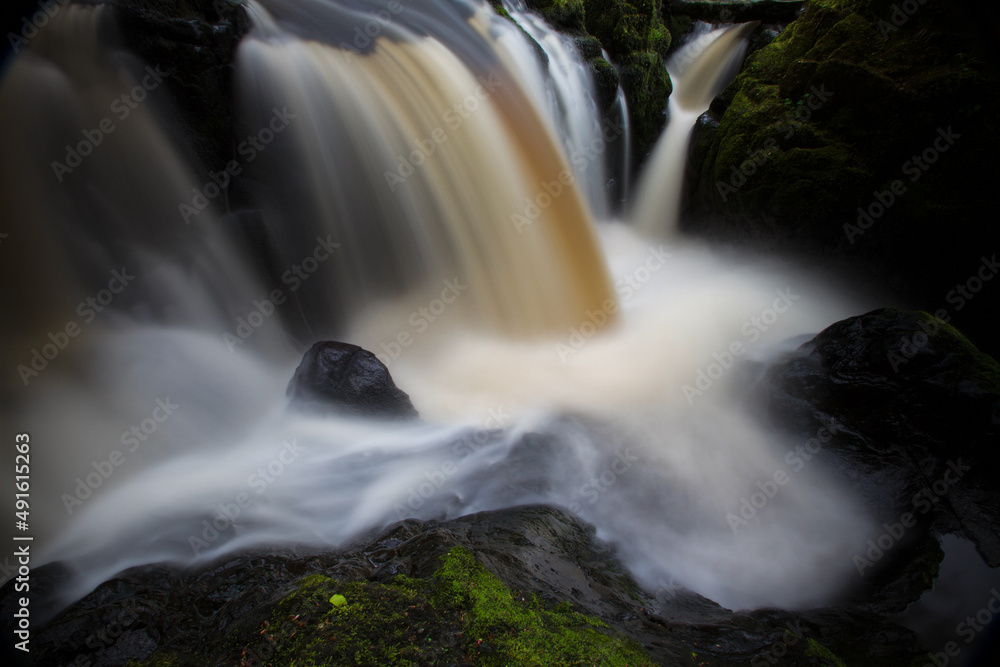 Fototapeta premium Waterfall on the River Carron in Scotland