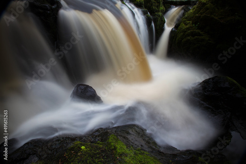 Waterfall on the River Carron in Scotland