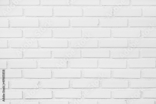 White grey brick wall texture with vintage style pattern for background and design art work.