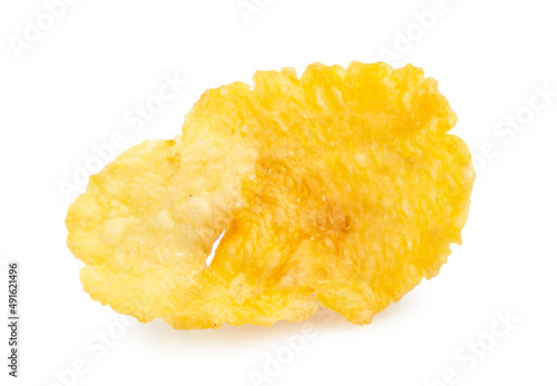 corn flakes isolated on white background