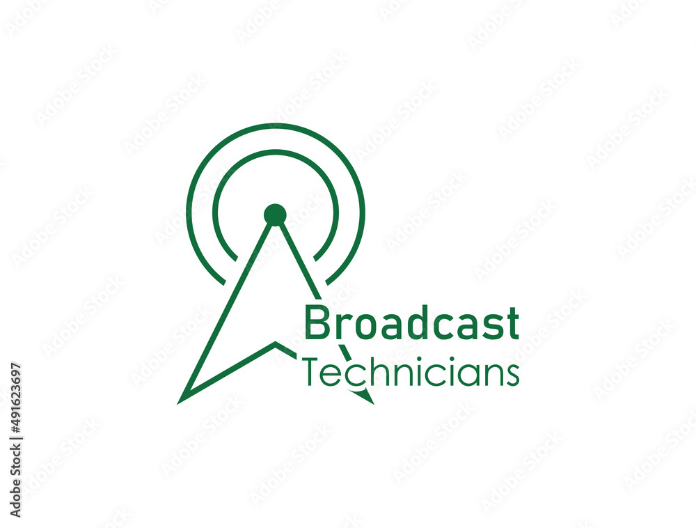 broadcast technicians icon, logo vector illustration broadcast technicians icon, logo vector illustration