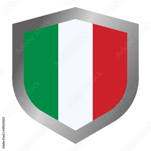 Free Download Italian flag shield - GFXLoad