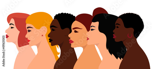 profile silhouette people flat design, isolated, vector