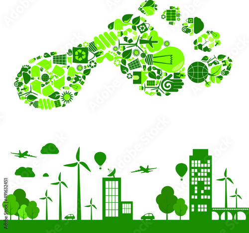 Carbon Footprint, green, city