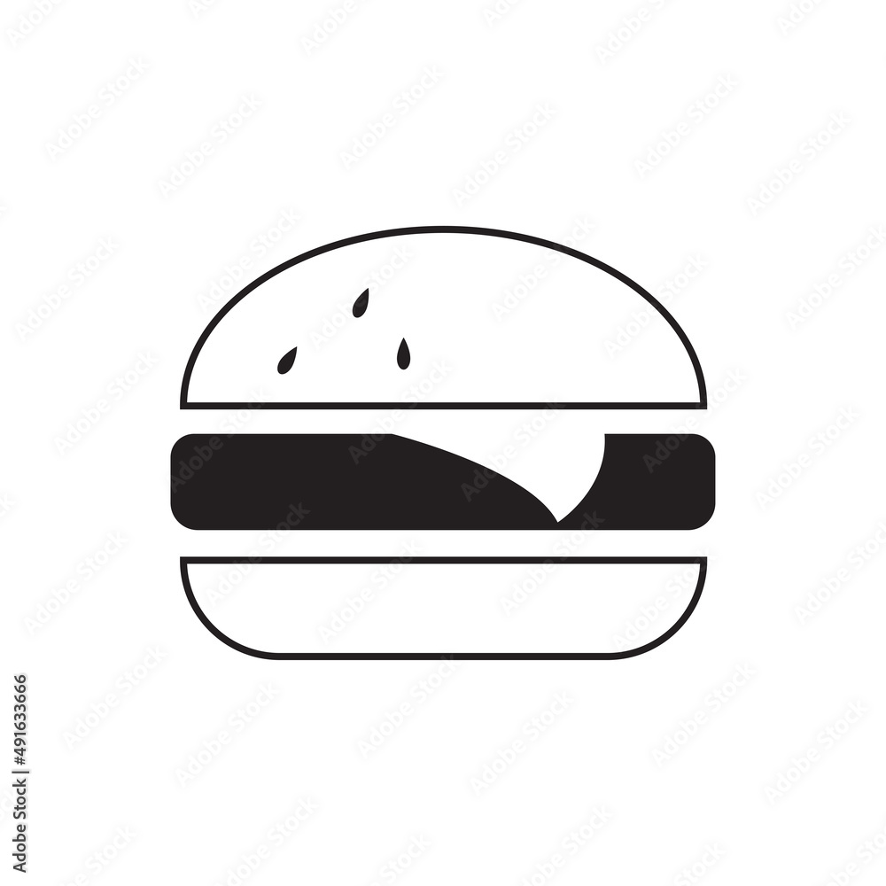 if you have a business or work about food and others, download this burger icon template right away if you have a business or work about food and others, download this burger icon template right away