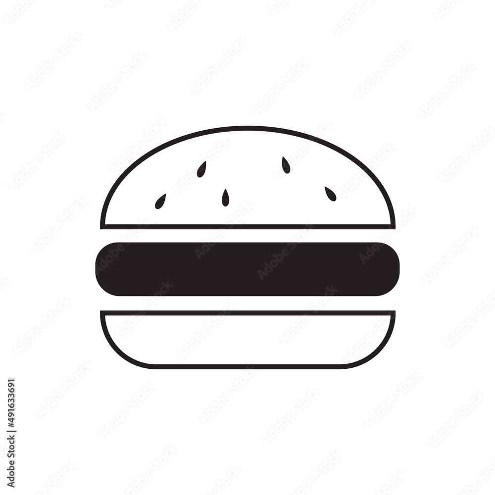 if you have a business or work about food and others, download this burger icon template right away if you have a business or work about food and others, download this burger icon template right away